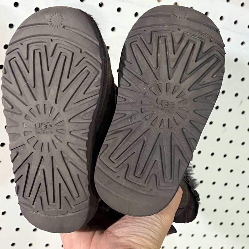 UGG Toddler Boots - Grey Bailey Bow - Picture 2 of 5